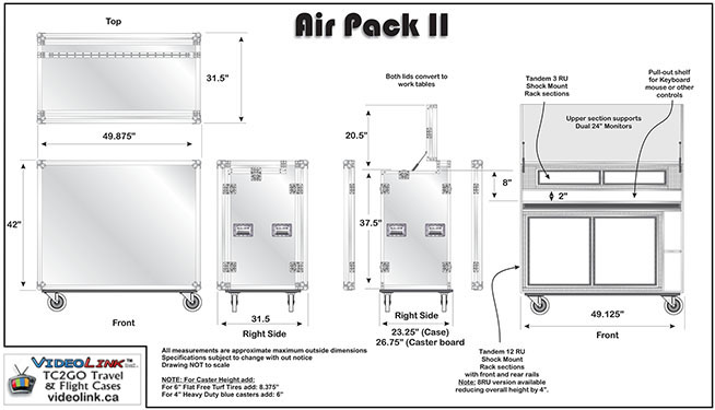 TC2GO Videolink Airpack 2 Half Pack